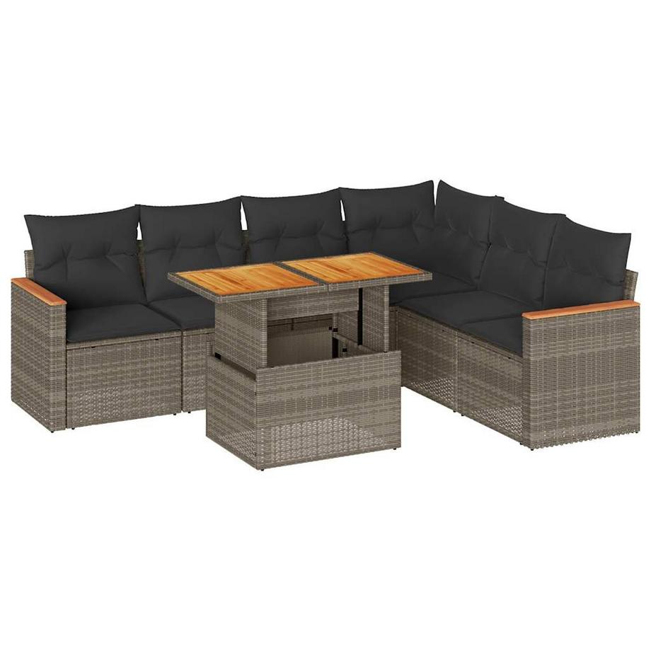 Garten sofagarnitur poly-rattan
