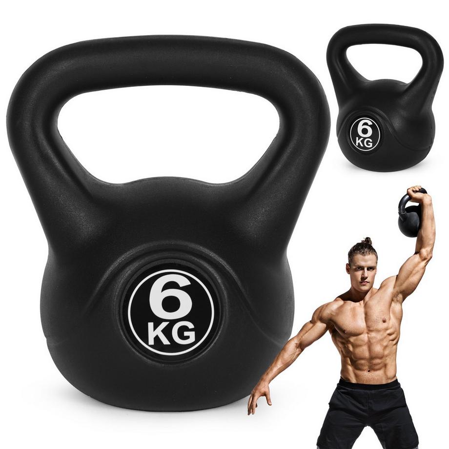 Kettlebell 6 kg pour l'exercice, haltère, balle de poids, charge de fitness, ModernHome