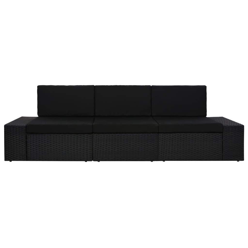 VidaXL Gartensofa poly-rattan  