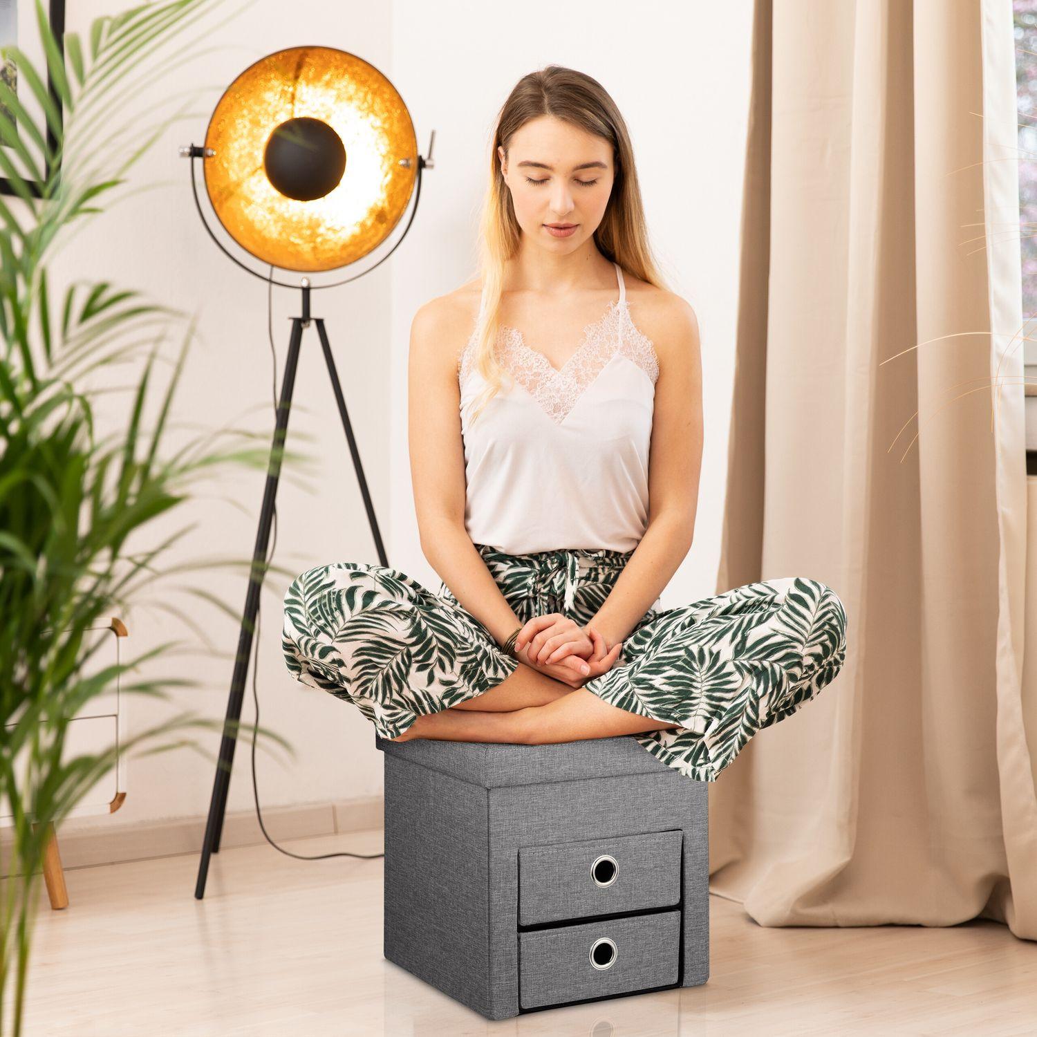 Northix Palette mit Stauraum 2 Schubladen  