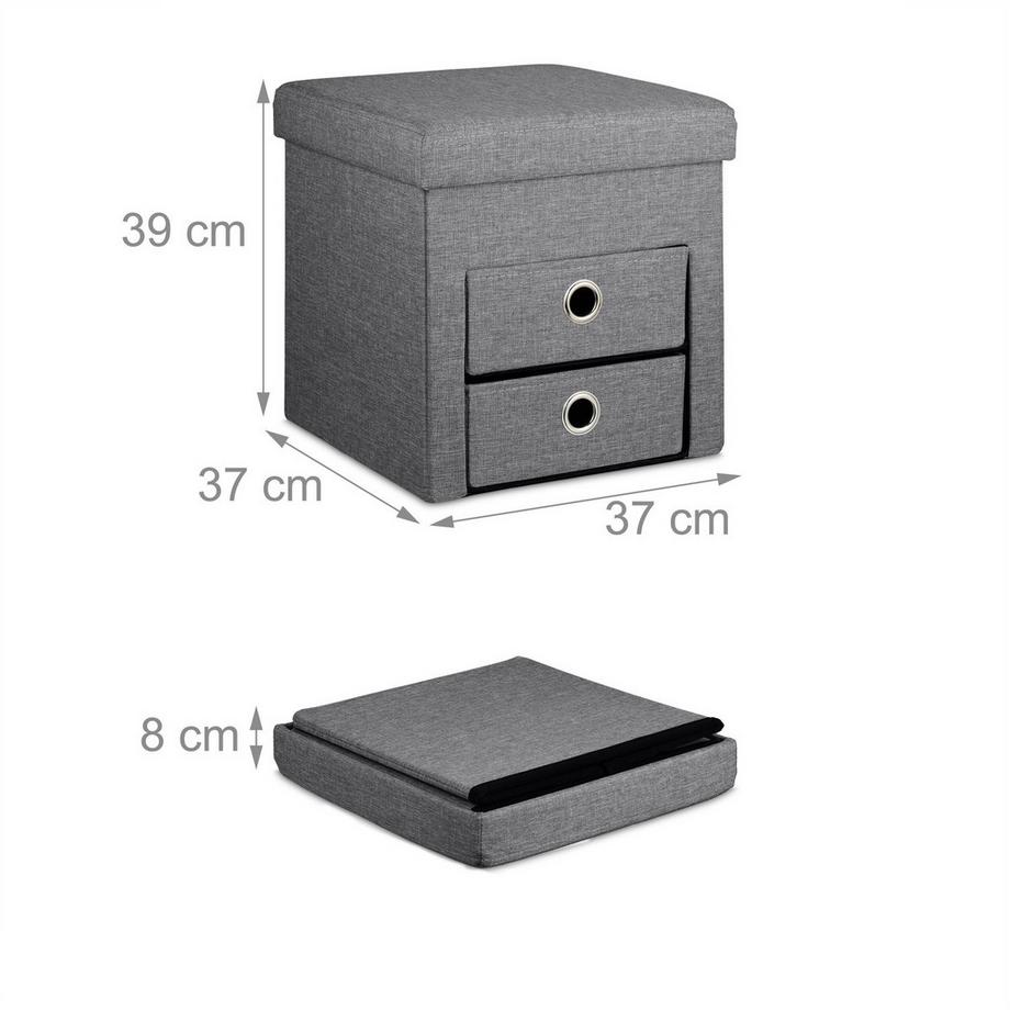 Northix Palette mit Stauraum 2 Schubladen  
