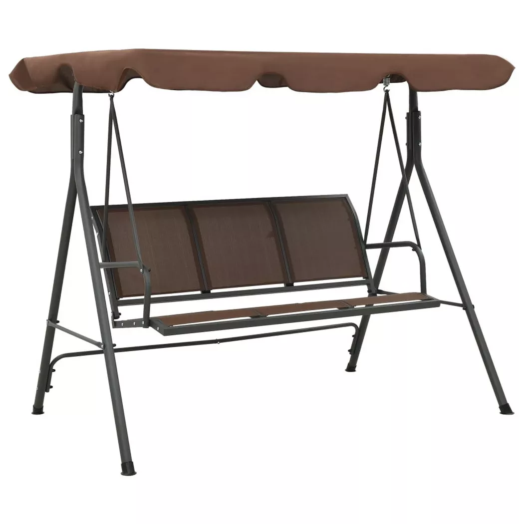 VidaXL - dondolo da giardino Tessuto, One Size, Marrone