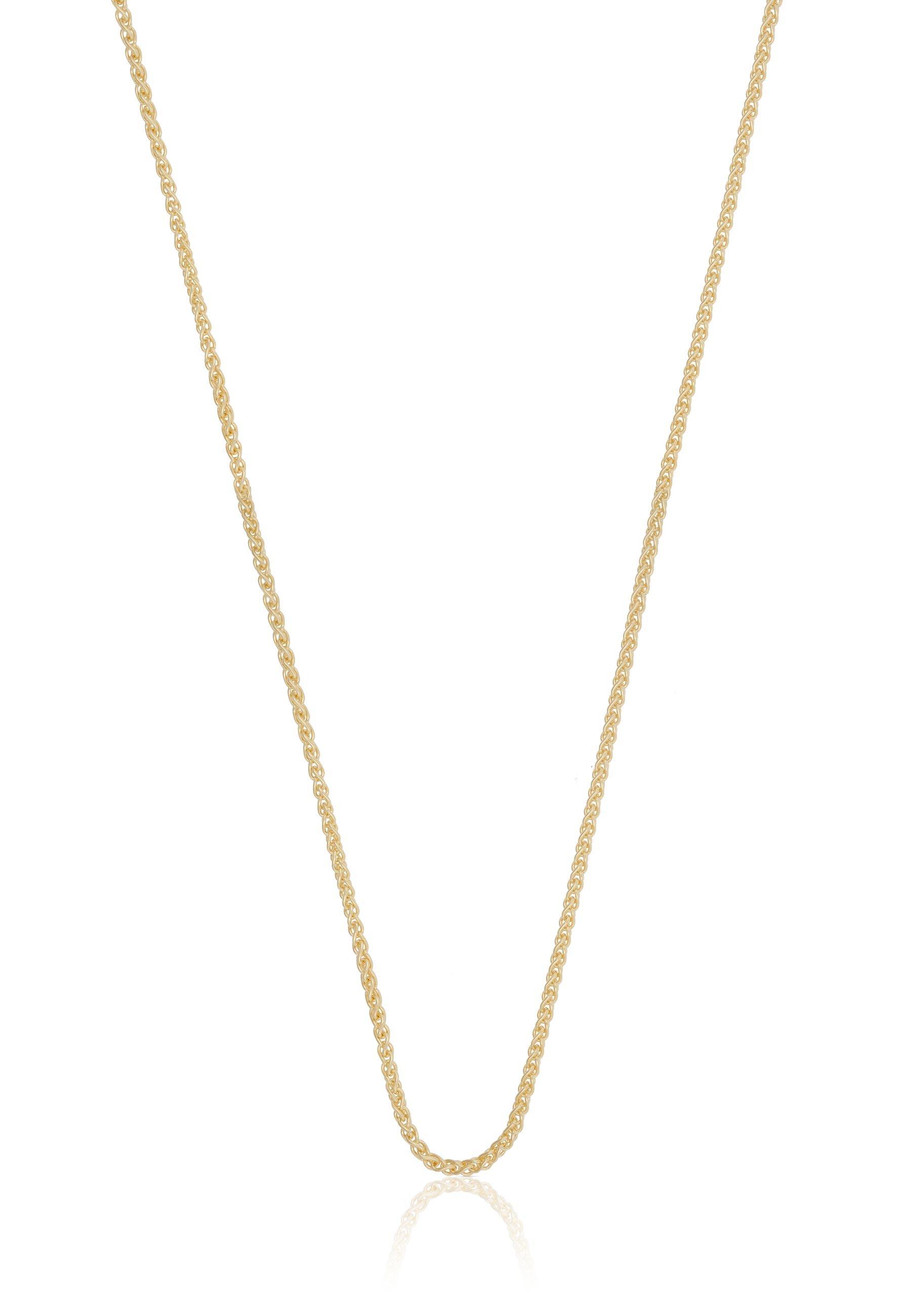 MUAU Schmuck  Collier Zopf Gelbgold 375, 1.2mm, 50cm 