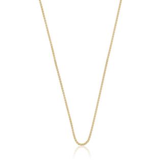 MUAU Schmuck  Collier Zopf Gelbgold 375, 1.2mm, 50cm 