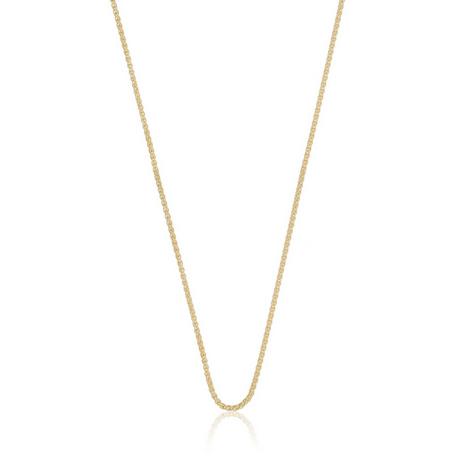 MUAU Schmuck  Collier Zopf Gelbgold 375, 1.2mm, 50cm 