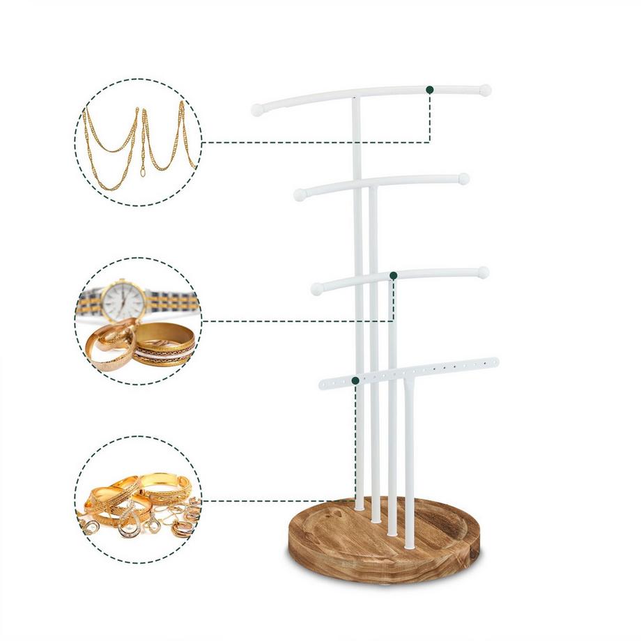 Northix  Porte-bijoux en bois et fer 