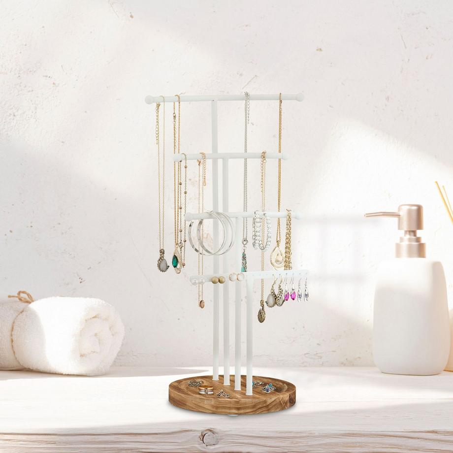 Northix  Porte-bijoux en bois et fer 