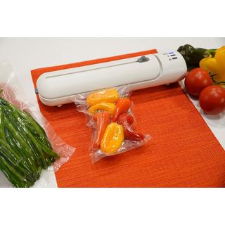 STARLYF Vacuum Sealer - Kit complet, machine sous vide pour aliments, 140 watts, largeur du rouleau 20 cm, incluant 20 sacs, 2 rouleaux de mise sous vide et des recettes  