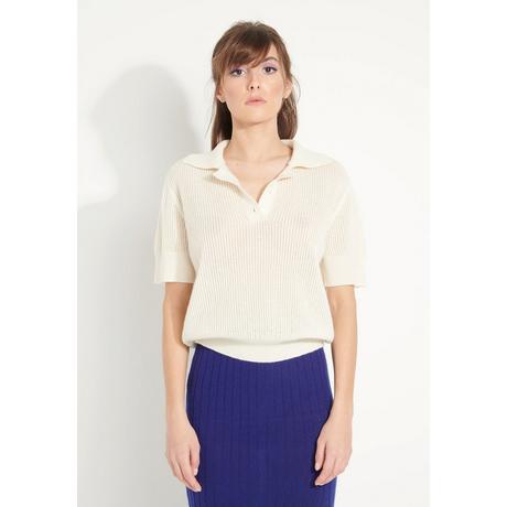 Studio Cashmere8  AVA 1 Polo a manica corta - 100% cashmere, cropped 