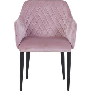 mutoni Chaise avec accoudoirs Sanna vieux rose (lot de 2)  