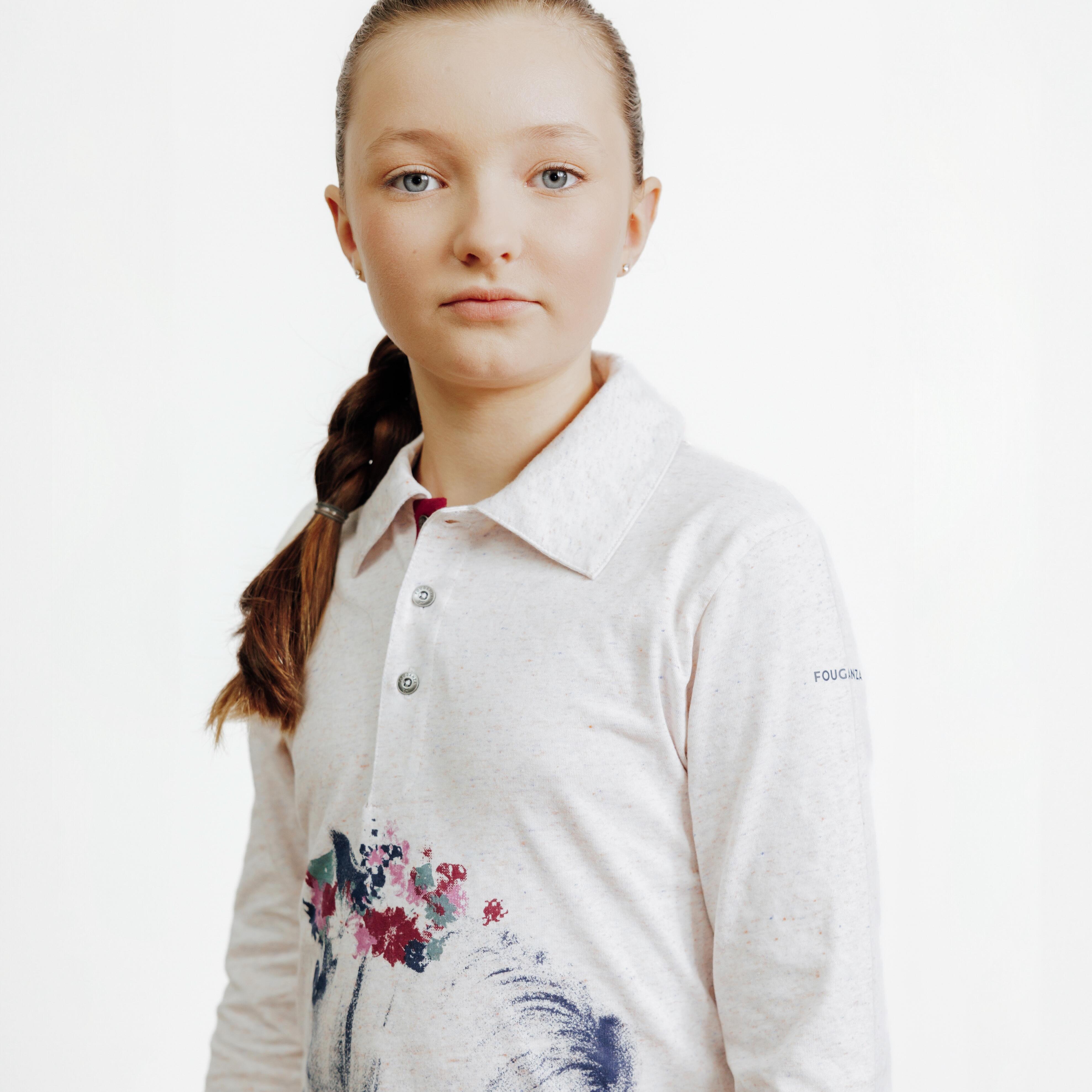 FOUGANZA  Poloshirt langarm - 100 