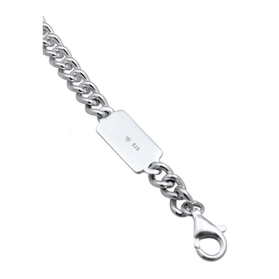 Kuzzoi  Bracelet Herren Rundpanzer Massiv 925 Silber 