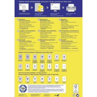 Avery-Zweckform AVERY ZWECKFORM Universaletiketten 63,5x29,6mm, 2700Stk.  