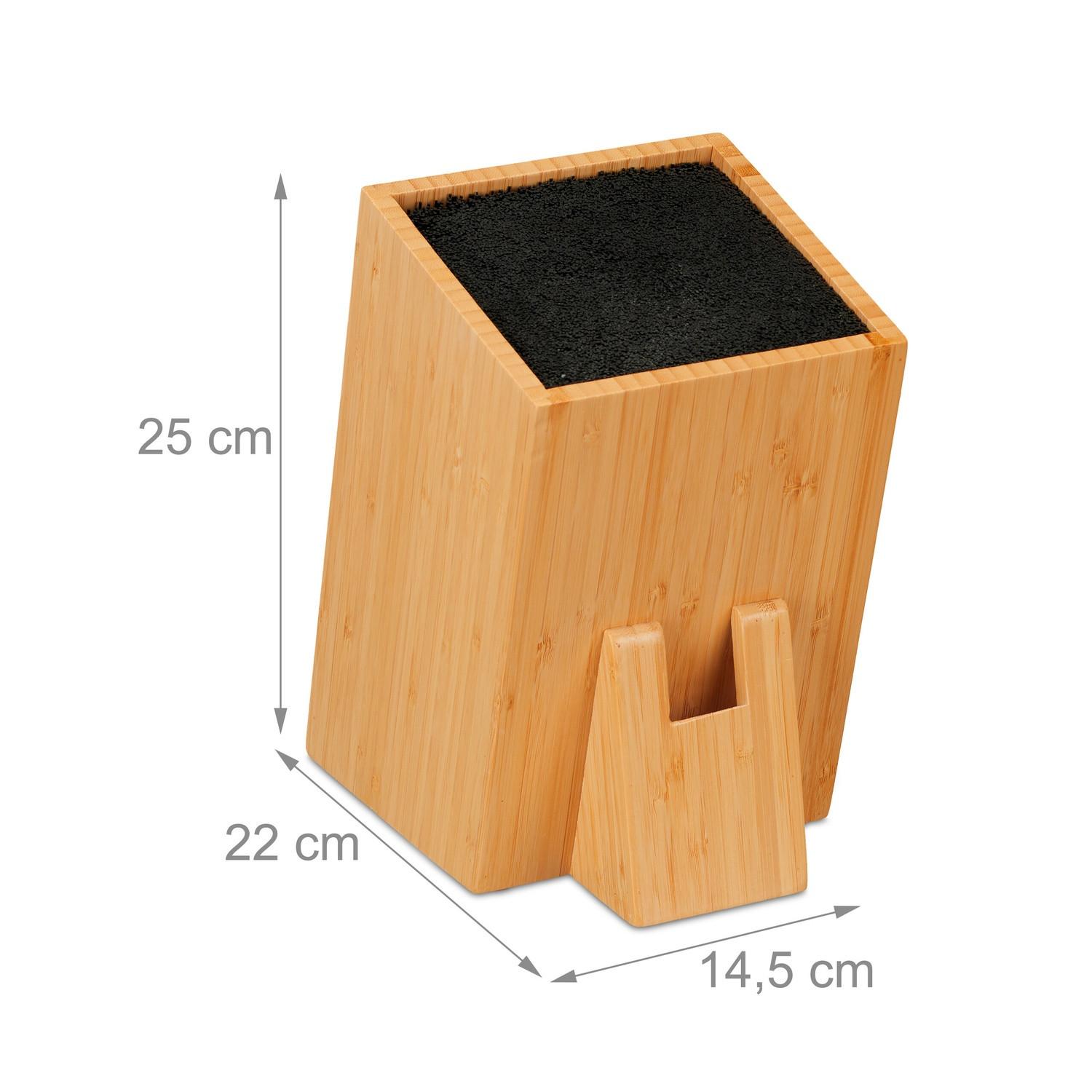 B2X Ceppo portacoltelli smontato in bambù  