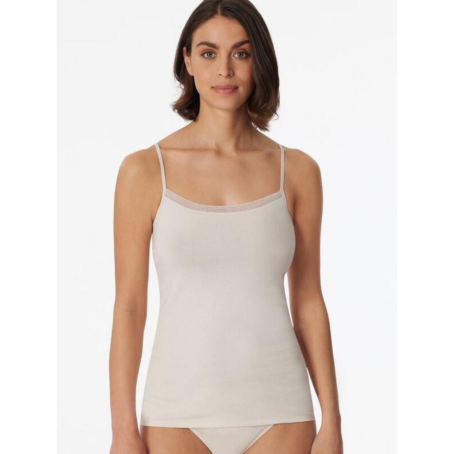 Schiesser Cotton Lace Top à Bretelles Lot de 2  