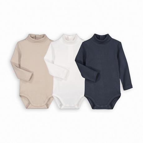 La Redoute Collections  3er-Pack Bodys mit Stehkragen 