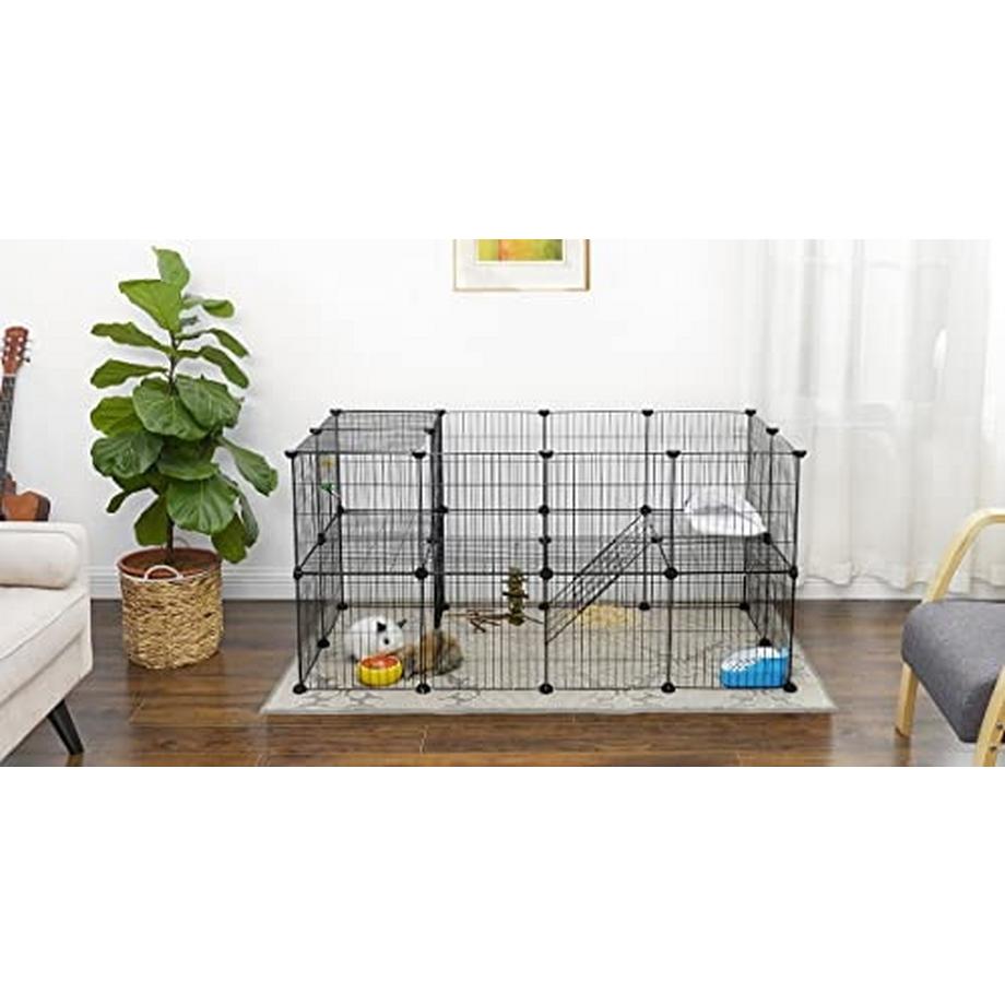 Pricenet  2-stöckigeses Haustiergehege: Sicheres, lustiges DIY-Zaun-Set 