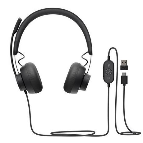 Logitech  Casque PC  Zone 750 avec microphone Noir 