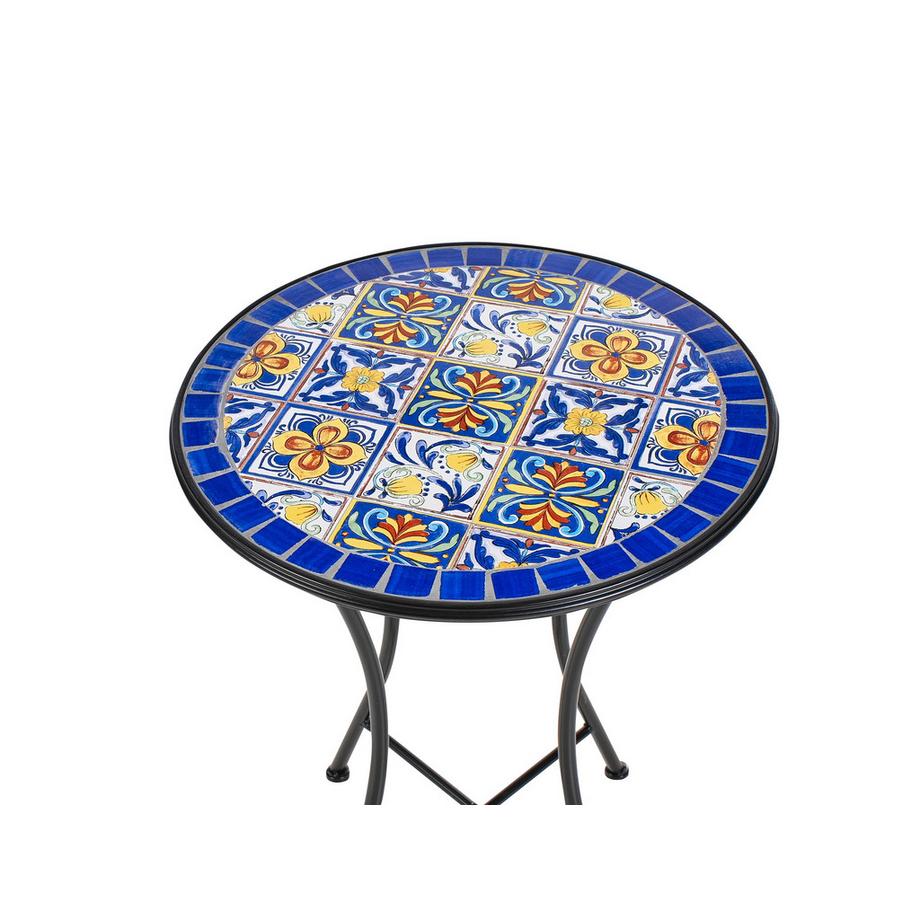 Beliani Table bistrot en Métal Rétro CORIANO  