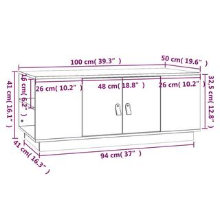 VidaXL Table basse bois  