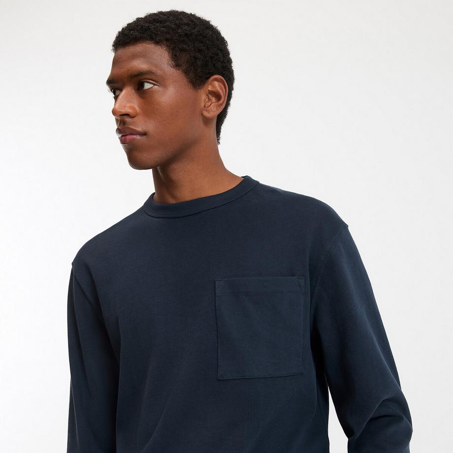 La Redoute Collections Langarm T-Shirt Dicke Baumwolle Weicher Griff  