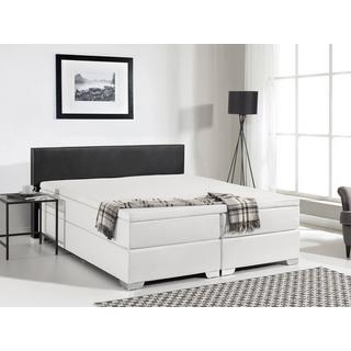 Beliani Letto boxspring en Pelle sintetica Moderno PRESIDENT  