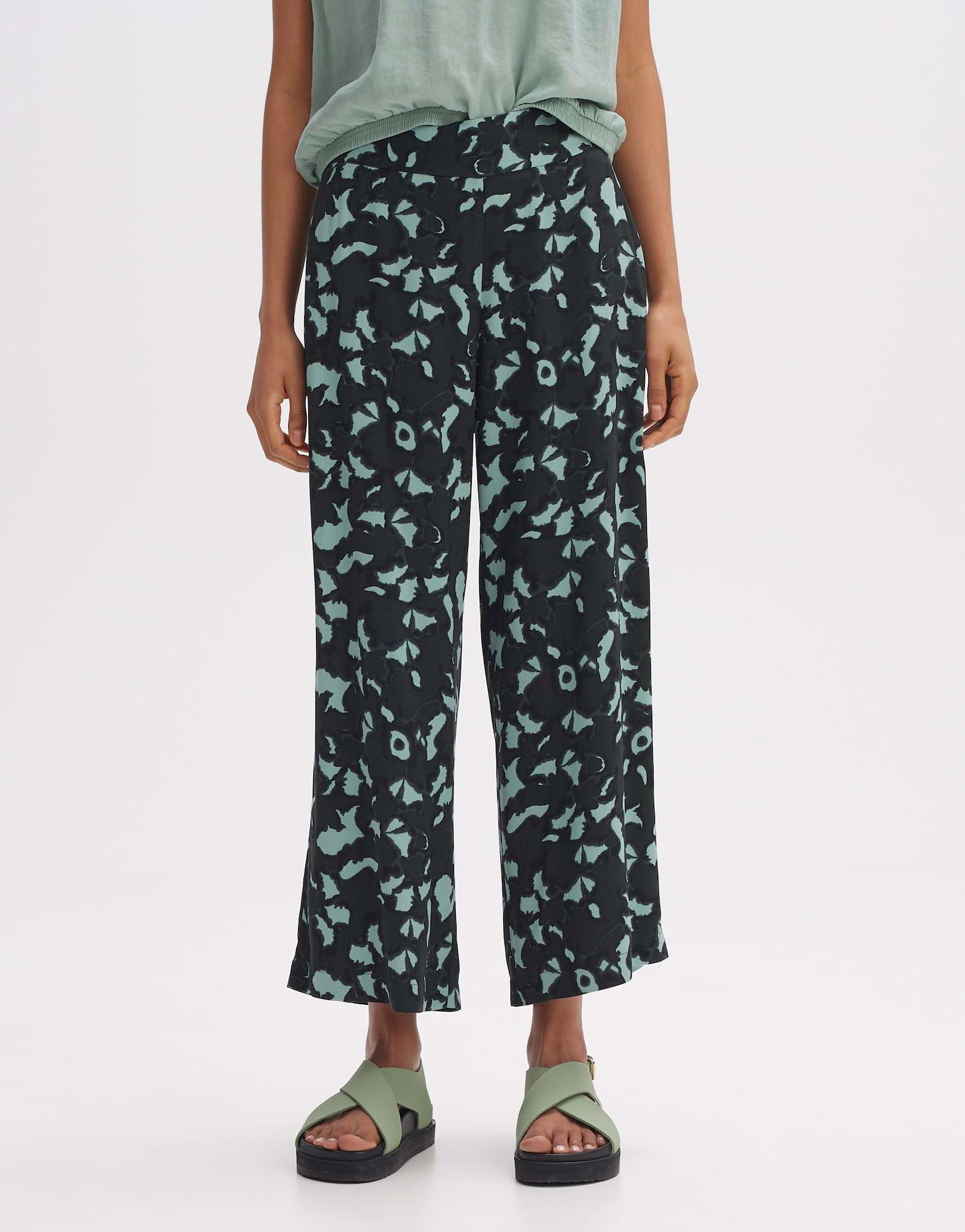 Image of Culotte Misha Floral Unisex Petroleumblau 38