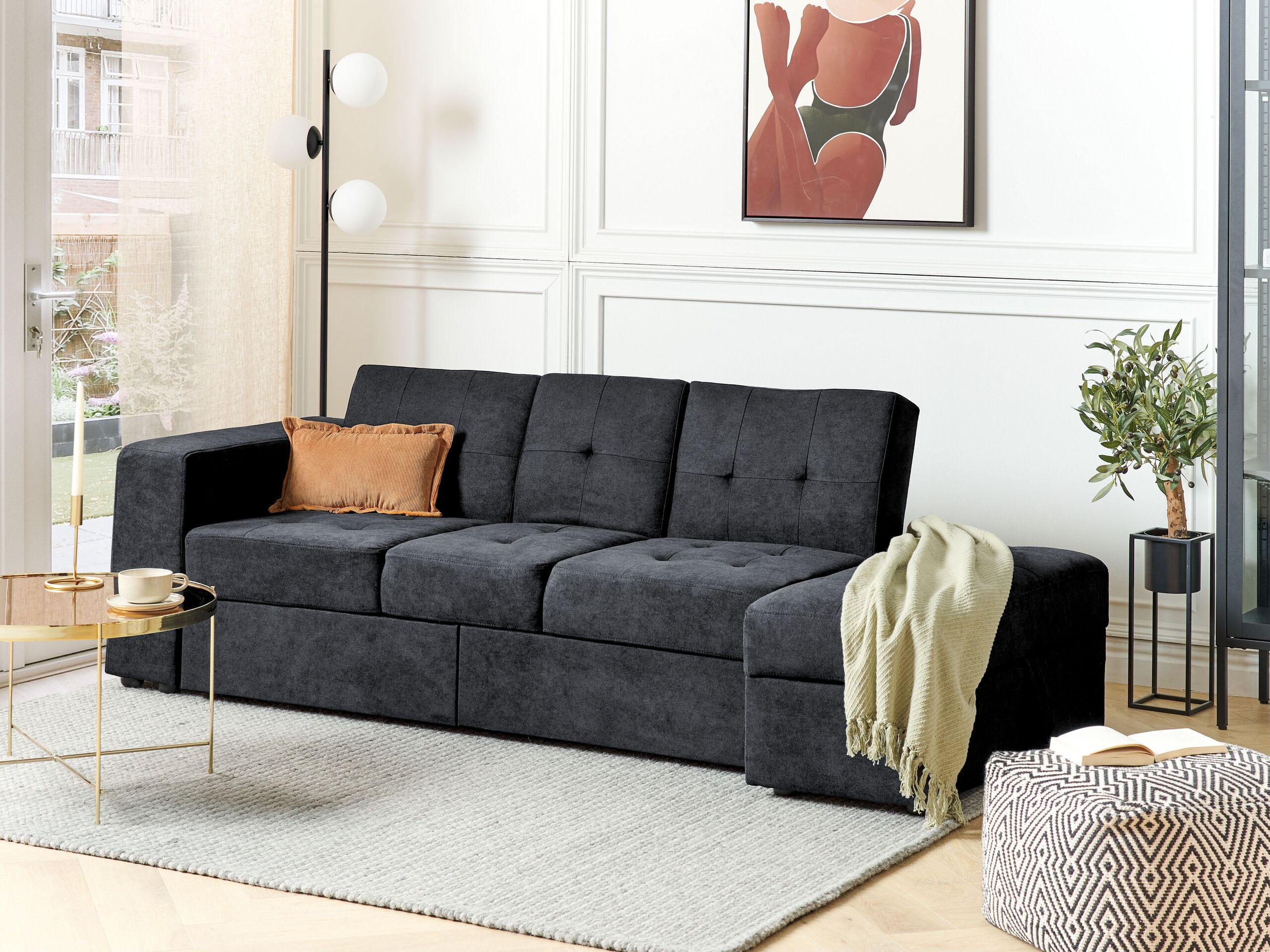 Beliani Schlafsofa aus Polyester Modern FALSTER  