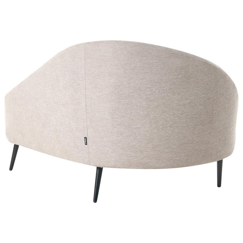 Beliani Chaise longue côté gauche en Tissu  VALREAS  