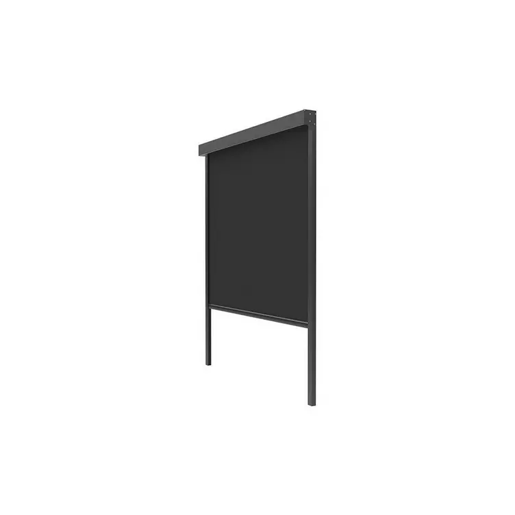 Vente-unique Seitenvorhang für Terrassendach motorisiert einziehbar 3 m Schwarz ELICIA online kaufen MANOR