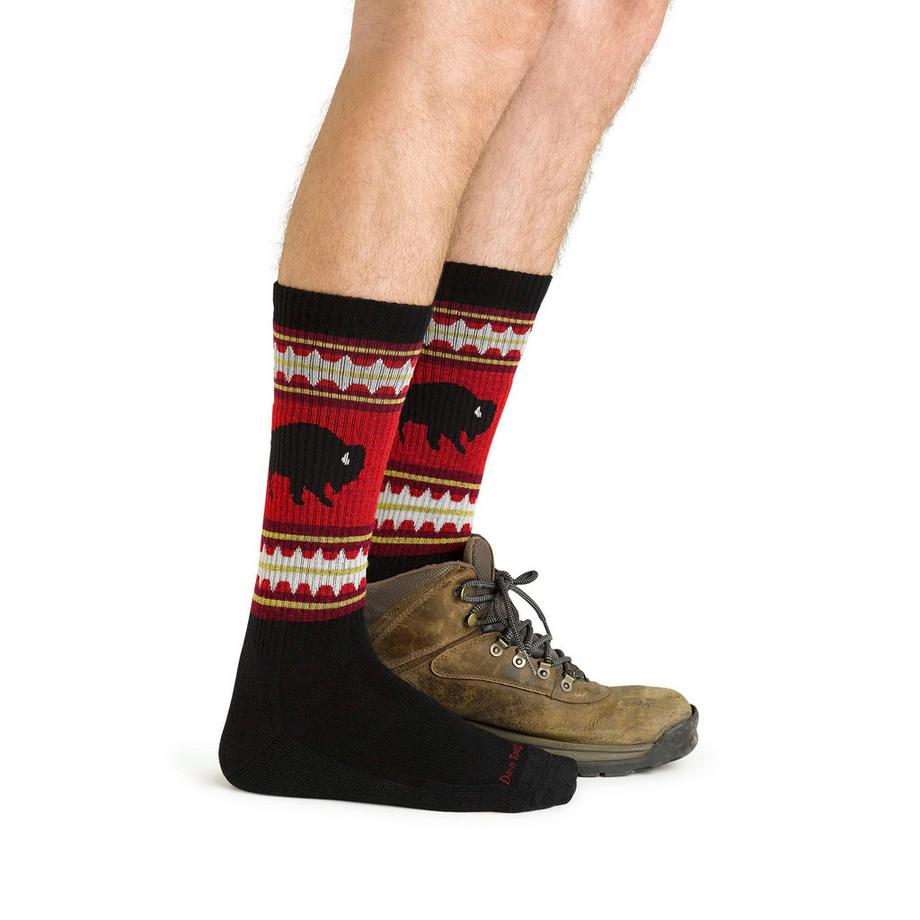 Darn Tough Vermont  Darn Tough Chaussettes Homme Bottes Mi-Épaisses Randonnée Motif Mérinos 