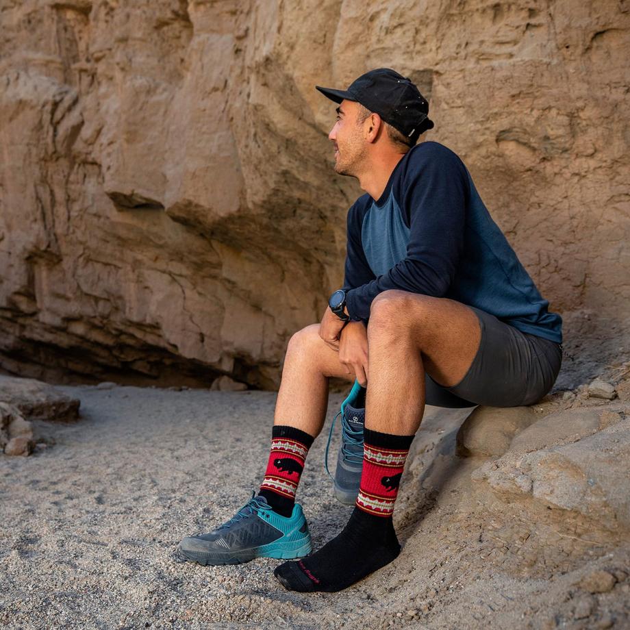 Darn Tough Vermont  Darn Tough Chaussettes Homme Bottes Mi-Épaisses Randonnée Motif Mérinos 
