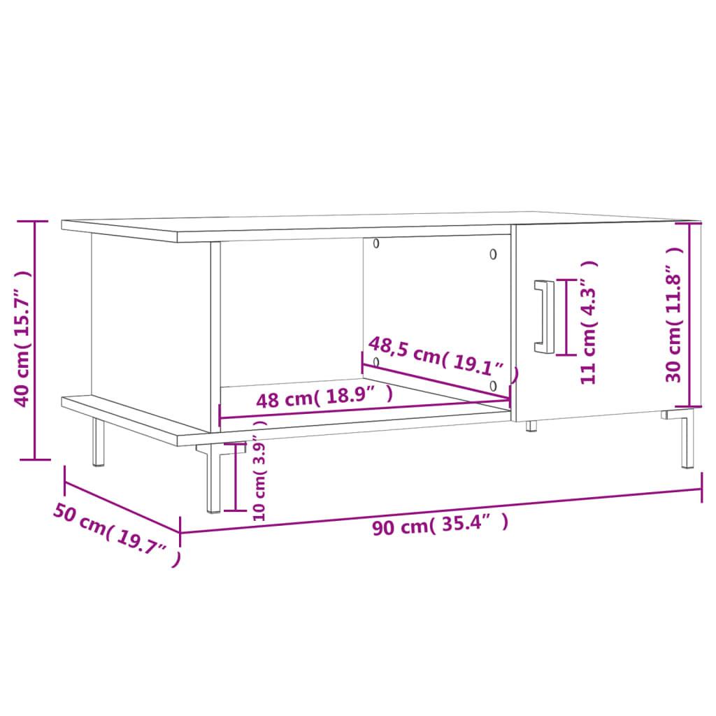 VidaXL Table basse bois d'ingénierie  