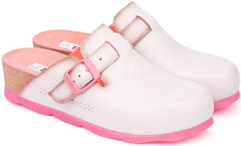 Image of W9r-3575 - Leder Slipper Damen Weiss 37