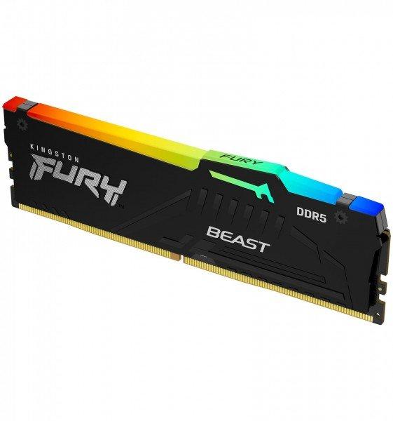 Kingston  FURY Beast RGB (1 x 16GB, DDR5-5200, DIMM 288 pin) 