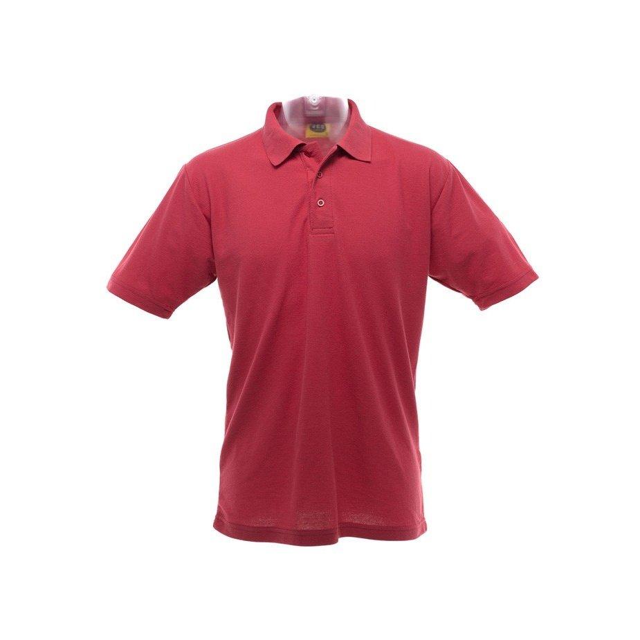 Image of Pique Polo Damen Rot Bunt XL