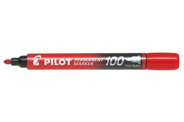 Pilot PILOT Permanent Marker 100 1mm SCA-100-R Rundspitze rot  