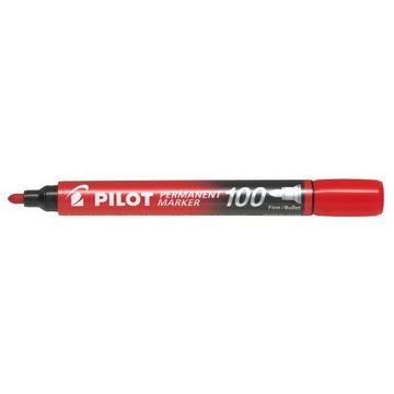 PILOT Permanent Marker 100 1mm SCA-100-R Rundspitze rot