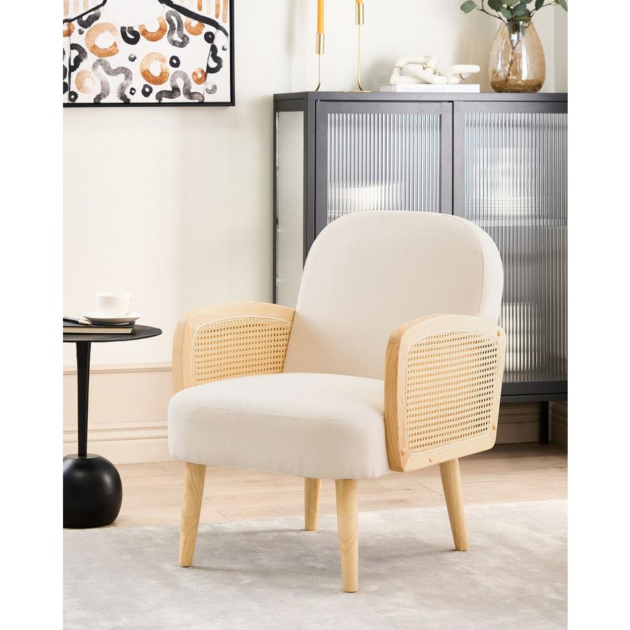 Beliani Fauteuil en Tissu Traditionnel DVENBERG  