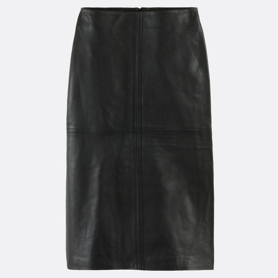 La Redoute Collections Jupe Crayon Cuir de Mouton  