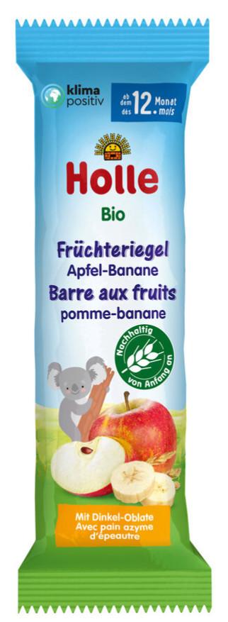 Holle  Holle Barre aux fruits bio pomme-banane (25g) 