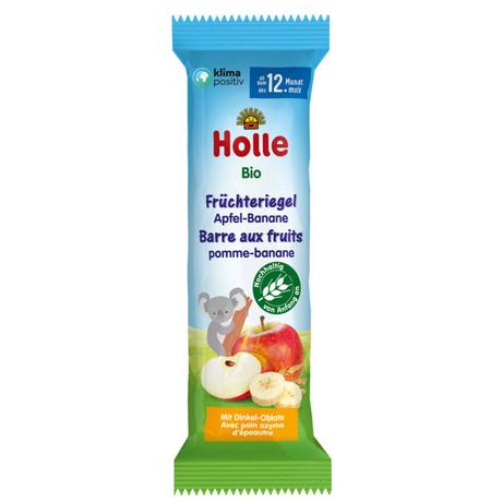 Holle  Holle Barre aux fruits bio pomme-banane (25g) - date d'expiration courte 