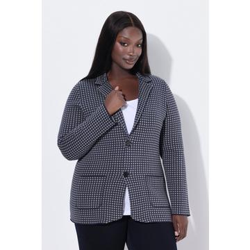 Strick-Blazer, Reverskragen, Langarm