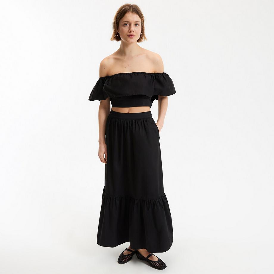 La Redoute Collections Top Bustier Court à Volant  