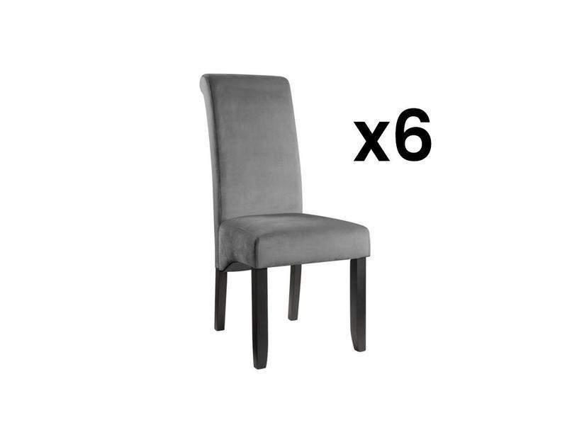 Image of Stuhl 6erSets Samt DELINA Stuhl 6erSets Samt DELINA