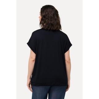 Ulla Popken  T-Shirt, Oversized, Rundhals, Halbarm, Saumband 