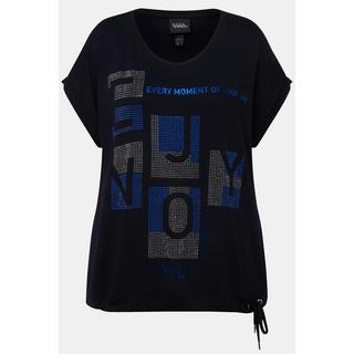 Ulla Popken  T-Shirt, Oversized, Rundhals, Halbarm, Saumband 