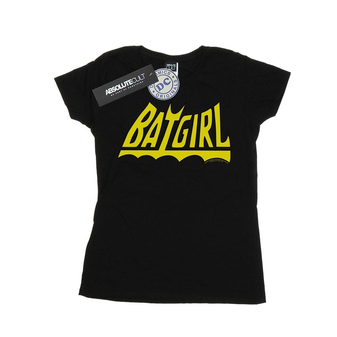 Image of Batgirl Logo Tshirt Damen Schwarz L