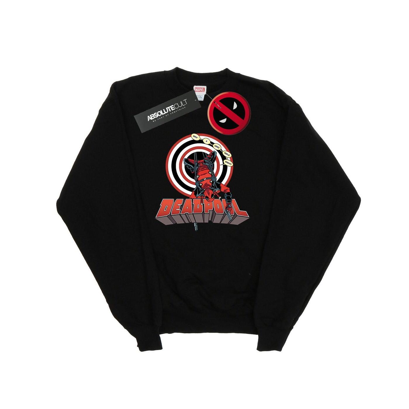 Image of Deadpool Upside Down Sweatshirt Damen Schwarz XXL
