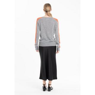 Studio Cashmere8  RIA 1 Maglia con scollo a V e banda sulle maniche - 100% cashmere 